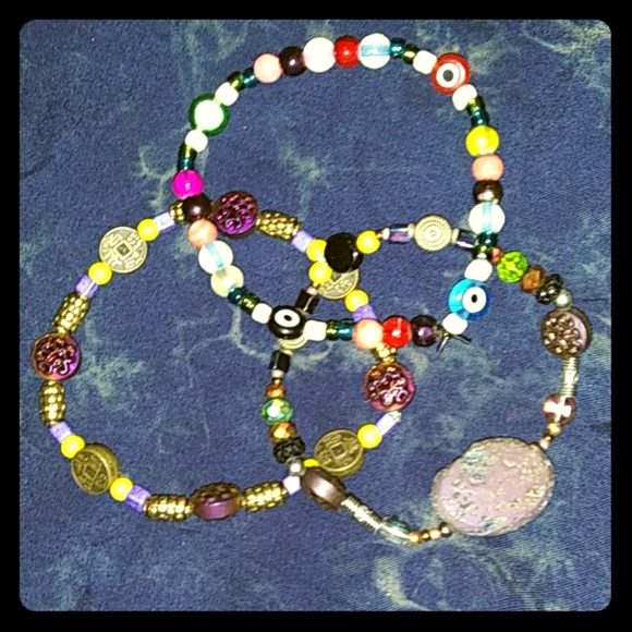 kelsi m(yself) Jewelry - *Just Made!*3* Purple/gold/+third eyes kelsi m(yself) Jewelry - *Just Made!*3* Purple/gold/+third eyes